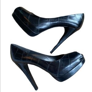 Stuart Weitzman Platform Black Heels Size 8